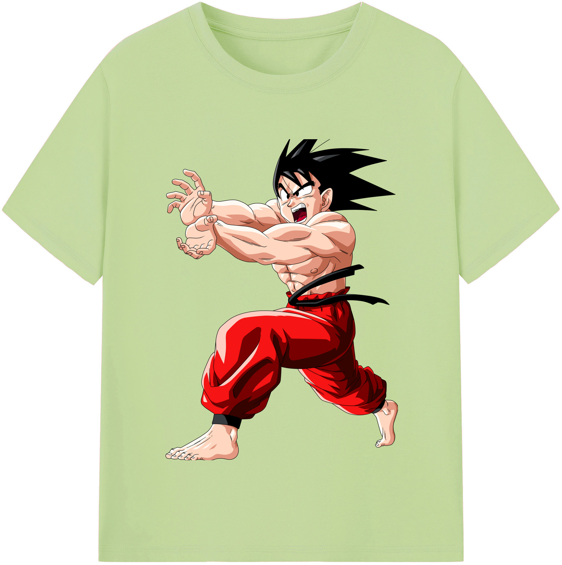 （画像用） ドラゴンボール 孫悟空（そん ごくう）Son Goku カカロット DRAGON BALL Kakarotto 綿100％半袖Tシャツ（フロントプリント）